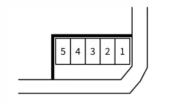 特P 六崎893-11付近駐車場の図面