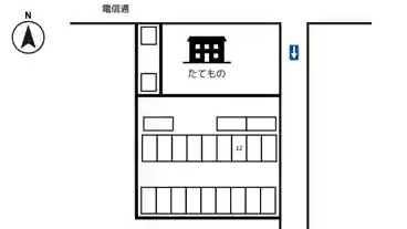 特P 【軽・コンパクトカー専用】【12番】西三条南6-2-2駐車場の図面