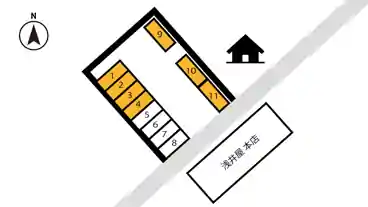 特P 吉津屋町20付近駐車場の図面