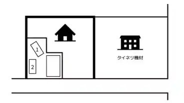 特P 《屋根付きバイク専用》谷中4-4-5駐車場の図面